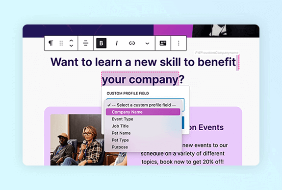 How to Set Up and Use Custom Profile Fields in PersonalizeWP