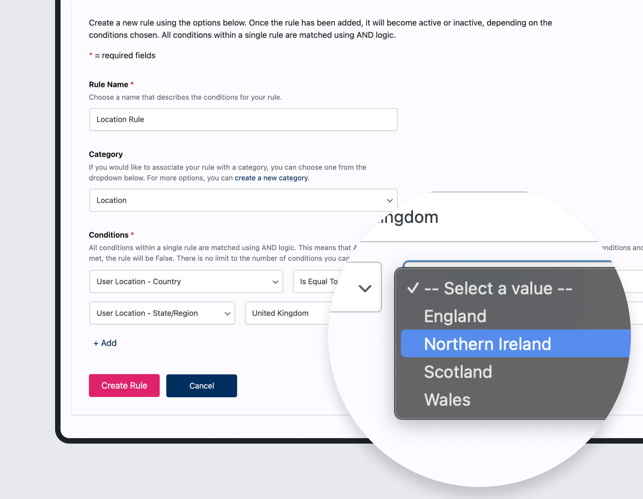 State And Region Level Targeting